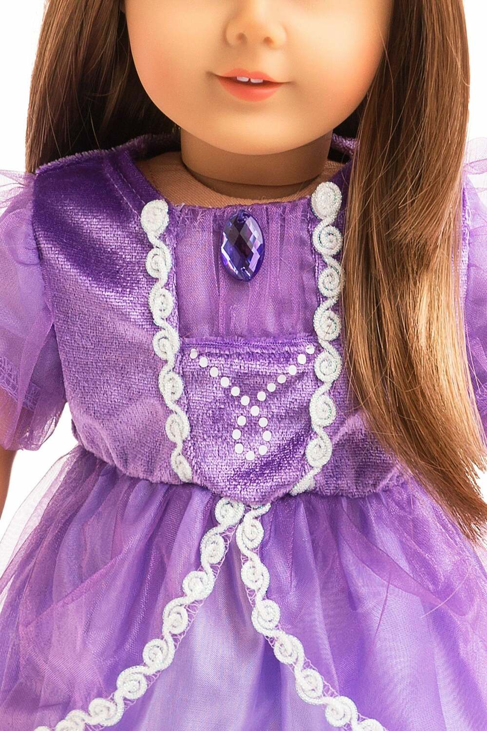 Doll Dress Purple Amulet Princess - Ages 3+